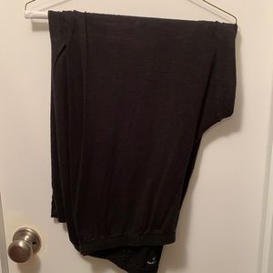 Eileen Fisher Black Hemp/Cotton Pants- L